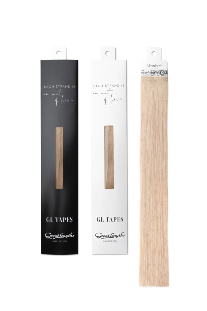 GREAT LENGTHS PRESENTS   GL Tapes SLIM Luxury, flexible, ultra-thin extensions- beautiful jobs